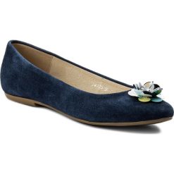 Baleriny damskie: Baleriny BALDACCINI – 102350-A Granat Zamsz
