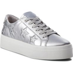 Sneakersy GUESS - FLFHS3 LEM12 SILVER. Szare półbuty damskie Guess, ze skóry ekologicznej. W wyprzedaży za 299,00 zł.
