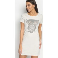 Tuniki damskie na lato: Szara Tunika Typical Owls