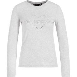 Bluzka LOVE MOSCHINO W4G5207E 2065. Czarne bluzki damskie Love Moschino, bez wzorów, z elastanu, bez kołnierzyka, bez rękawów. W wyprzedaży za 269,00 zł.