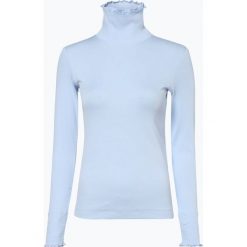 Marc Cain Sports - Damska koszulka z długim rękawem, niebieski. Niebieskie t-shirty damskie marki Marc Cain Sports, z dżerseju, z golfem. Za 399,95 zł.