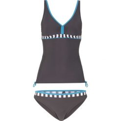 Tankini (2 części) bonprix brązowo-niebieski. Pomarańczowe stroje kąpielowe damskie bonprix, bez wzorów. Za 54,99 zł.