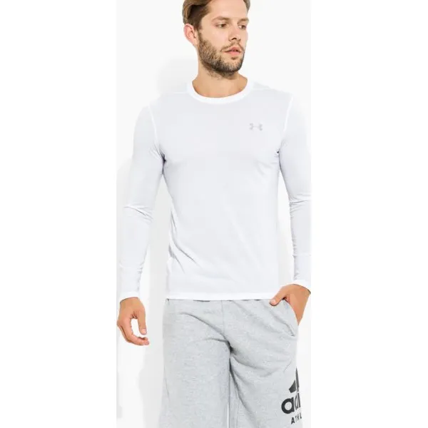 Under Armour Koszulka Ls Thread Borne Fitt , biały, rozmiar L. Białe koszulki męskie Under Armour, m, bez wzorów, z poliesteru, bez kołnierzyka, z długim rękawem, długie. W wyprzedaży za 109,99 zł.