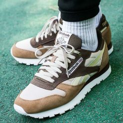 Reebok x Montana Cans Classic Leather (CM9610). Szare buty sportowe męskie Reebok, ze skóry, bez zapięcia. Za 269,99 zł.
