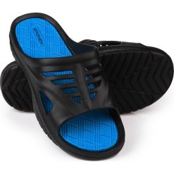 Chodaki męskie: Spokey Klapki męskie Merlin Spokey czarno-niebieskie r. 40 (838578)