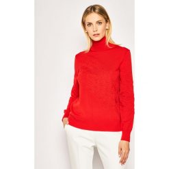 Golf Tory Burch Gemini Turtleneck 60212. Czerwone swetry damskie Tory Burch, m, bez wzorów, z wełny, bez rękawów, bez kaptura. W wyprzedaży za 829,00 zł.