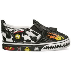 Vans Tenisówki Td Asher V Vansracer Czarny 23. Czarne buty chłopięce sportowe marki Vans, bez wzorów, eleganckie, bez zapięcia. Za 149,00 zł.