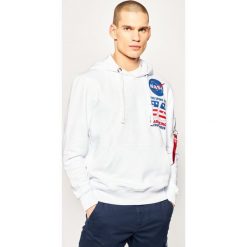 Bluza Alpha Industries VIKING Basic Hoody 126357. Białe bluzy męskie Alpha Industries, m, bez wzorów, z bawełny, bez kołnierzyka, bez rękawów, bez kaptura. W wyprzedaży za 199,00 zł.