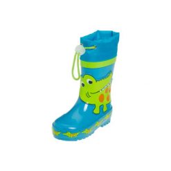 Playshoes Kalosze Krokodyl. Szare buciki niemowlęce marki Playshoes, z materiału. Za 79,00 zł.