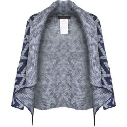 Trussardi Jeans Kardigan. Swetry damskie Trussardi, z nadrukiem, z jeansu. Za 349,00 zł.