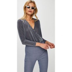 Answear - Bluzka Body. Niebieskie bluzki damskie ANSWEAR, na co dzień, s, bez wzorów, z elastanu, eleganckie, bez kołnierzyka, bez rękawów. W wyprzedaży za 59,90 zł.