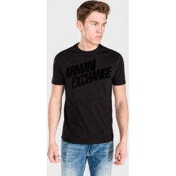 Armani Exchange Koszulka Czarny. Czarne podkoszulki męskie Armani Exchange, l, z nadrukiem, z bawełny, z krótkim rękawem. Za 283,95 zł.