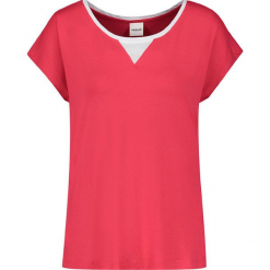 Koszulka w kolorze różowym. Czerwone t-shirty damskie marki Taifun, w paski, z okrągłym kołnierzem. W wyprzedaży za 43,95 zł.
