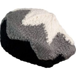 Czapka-beret damska ciepła z gwiazdką szaro czarna. Szare czapki damskie marki Art of Polo. Za 49,91 zł.