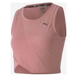 Puma Studio Top Różowy. Różowe podkoszulki damskie Puma, xs, bez wzorów, z bawełny, bez kołnierzyka, bez rękawów. Za 137,95 zł.