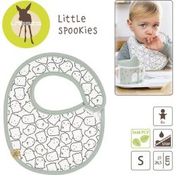 Śliniak Bawełniany Wodoodporny Little Spookies Olive. Zielone śliniaki marki Lässig, z bawełny. Za 31,99 zł.