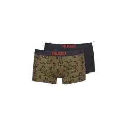 Bokserki HUGO TRUNK BROTHER PACK. Zielone bokserki męskie HUGO, bez wzorów. Za 169,00 zł.