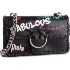 Torebka PINKO - Mini Love Fabulous Spallaccio PE 19 PLTT 1P21BS Y5F9 Nero Limousine Z99. Czarne torebki klasyczne damskie marki Pinko, bez wzorów, ze skóry, eleganckie, bez dodatków. Za 1409,00 zł.
