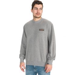 Napapijri Base Bluza Szary. Szare bluzy męskie Napapijri, l, z haftami, z bawełny, bez kołnierzyka, bez rękawów, bez kaptura. Za 368,95 zł.