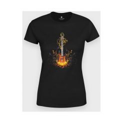 Koszulka damska Guitar. Koszulki damskie MegaKoszulki, m, bez wzorów, z bawełny, z podwójnym kołnierzykiem, bez rękawów. Za 54,90 zł.