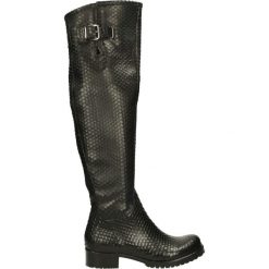 Kozaki - 310-51816-R N. Czarne buty zimowe damskie Venezia, ze skóry. Za 359,00 zł.