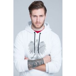 Bejsbolówki męskie: Bluza kibica męska BLM500 – BIAŁY