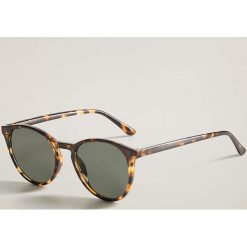 Mango - Okulary Emma. Pomarańczowe okulary przeciwsłoneczne damskie Mango, okrągłe. W wyprzedaży za 55,90 zł.