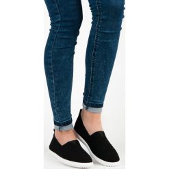 Trampki damskie slip on: Zamszowe slipony CERA