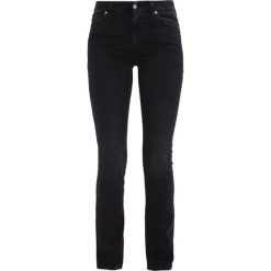 Jeansy damskie: 7 for all mankind KIMMIE Jeansy Straight Leg bair black washed