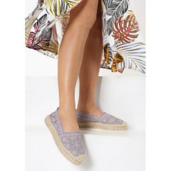 Szare Espadryle Alftanes. Szare espadryle damskie Born2be, bez wzorów, bez obcasa. W wyprzedaży za 89,99 zł.