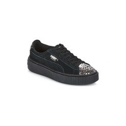 Buty Dziecko Puma G JR S PLATFORM ATHLUXE.BL. Czarne trampki dziewczęce Puma, bez wzorów, bez zapięcia. Za 279,20 zł.