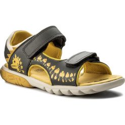 Sandały męskie skórzane: Sandały CLARKS – Rocco Surf 261316777 Grey Combi Leather