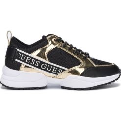 Guess Tenisówki Czarny Złoty. Żółte trampki i tenisówki damskie Guess, z aplikacjami, z materiału, bez zapięcia. Za 505,95 zł.