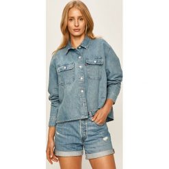Levi's - Koszula jeansowa. Niebieskie bluzki damskie Levi's®, s, bez wzorów, z bawełny, klasyczne, z klasycznym kołnierzykiem, z długim rękawem. Za 329,90 zł.