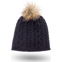 CZAPKA OLIMPO WEEKEND MAX MARA. Niebieskie czapki damskie z wełny. Za 317,40 zł.