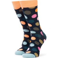 Skarpety Wysokie Unisex HAPPY SOCKS - BDO01-6006 Granatowy Kolorowy. Niebieskie skarpetki damskie Happy Socks, bez wzorów, z elastanu. Za 39,90 zł.