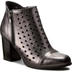Botki damskie lity: Botki ANN MEX - 7858 11SRCD Ciemny Metalik
