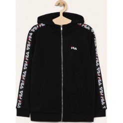 Fila - Bluza dziecięca 134-176 cm. Szare bluzy dziewczęce Fila, z aplikacjami, z bawełny. Za 279,90 zł.