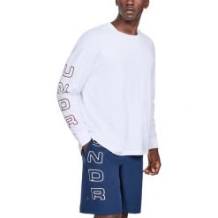 Under Armour Moments Koszulka Biały. Białe podkoszulki męskie Under Armour, l, z nadrukiem, z elastanu, bez kołnierzyka, długie. Za 171,95 zł.