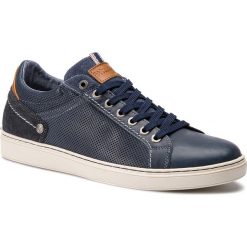 Sneakersy WRANGLER - Owen Derby WM91021A Navy 16. Niebieskie sneakersy męskie marki Wrangler, na co dzień, bez wzorów, ze skóry, eleganckie, bez zapięcia. Za 369,00 zł.