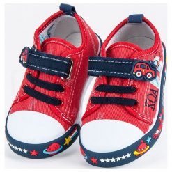 Buty dziecięce: Dziecięce trampki space AMERICAN CLUB czerwone
