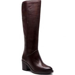 Kozaki CAPRICE - 9-25529-21 Dk Brown Nappa. Brązowe kozaki damskie na obcasie marki Caprice, ze skóry, przed kolano, na wysokim obcasie. Za 549,90 zł.