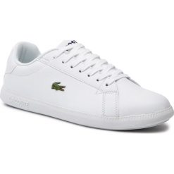 Sneakersy LACOSTE - Graduate Bl 1 Sfa 7-37SFA005221G Wht/Wht. Białe półbuty damskie Lacoste, ze skóry ekologicznej. Za 369,99 zł.