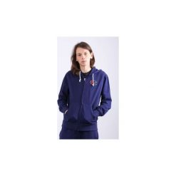 Champion Bluza męska Hooded Full Zip Sweatshirt niebieska r. L (212941-BS536). Niebieskie bluzy męskie Champion, m, bez wzorów, sportowe, bez kołnierzyka, bez rękawów, bez kaptura. Za 354,83 zł.