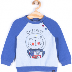 Bluza. Niebieskie bluzy chłopięce marki CATRONAUTA, z elastanu. Za 19,90 zł.