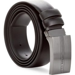 Paski męskie: Pasek Męski BOSS – Olias 50375317 Black 001