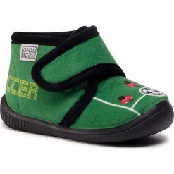 Kapcie GIOSEPPO - Derbent 60188 Green. Zielone sandały chłopięce Gioseppo, z tworzywa sztucznego, bez zapięcia. Za 119,00 zł.