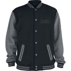 Gra o Tron House Stark College Jacket czarny/ciemnoszary. Szare kurtki męskie marki Gra o Tron, m, w paski, bez kaptura. Za 244,90 zł.