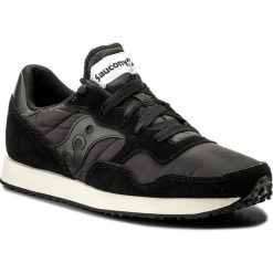 Sneakersy SAUCONY - Dxn Trainer Vintage S70369-29 Blk. Czarne półbuty damskie Saucony, bez wzorów, ze skóry, sportowe, bez obcasa, na płaskiej podeszwie, bez zapięcia. W wyprzedaży za 279,00 zł.