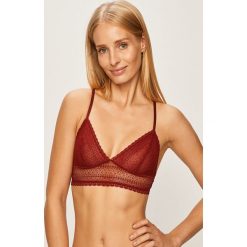 Dkny - Biustonosz. Różowe biustonosze DKNY, w koronkowe wzory, z elastanu. Za 99,90 zł.